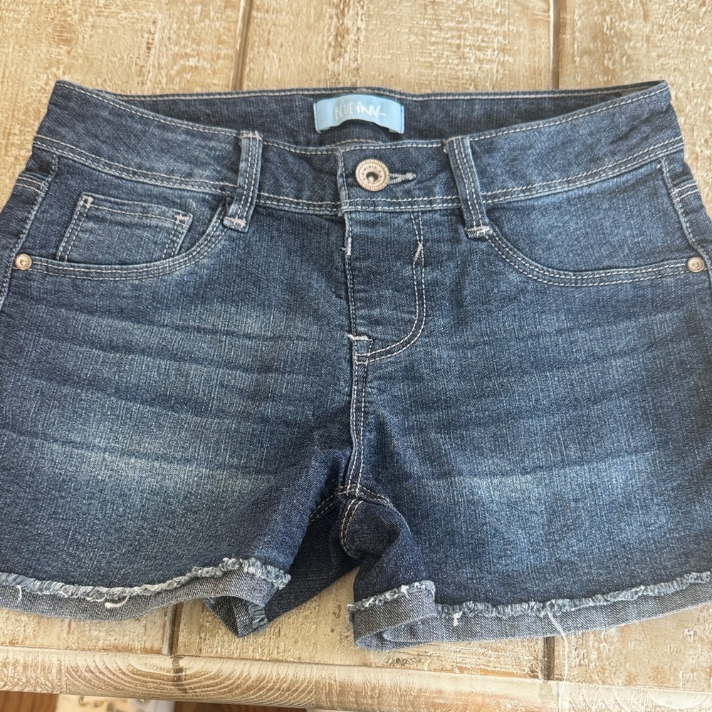 Girls  Blue Jean pull on Shorts